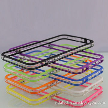 TPU and PC 2-in-1 Bumper Frame Hard Case Cover for iPhone6, Factory